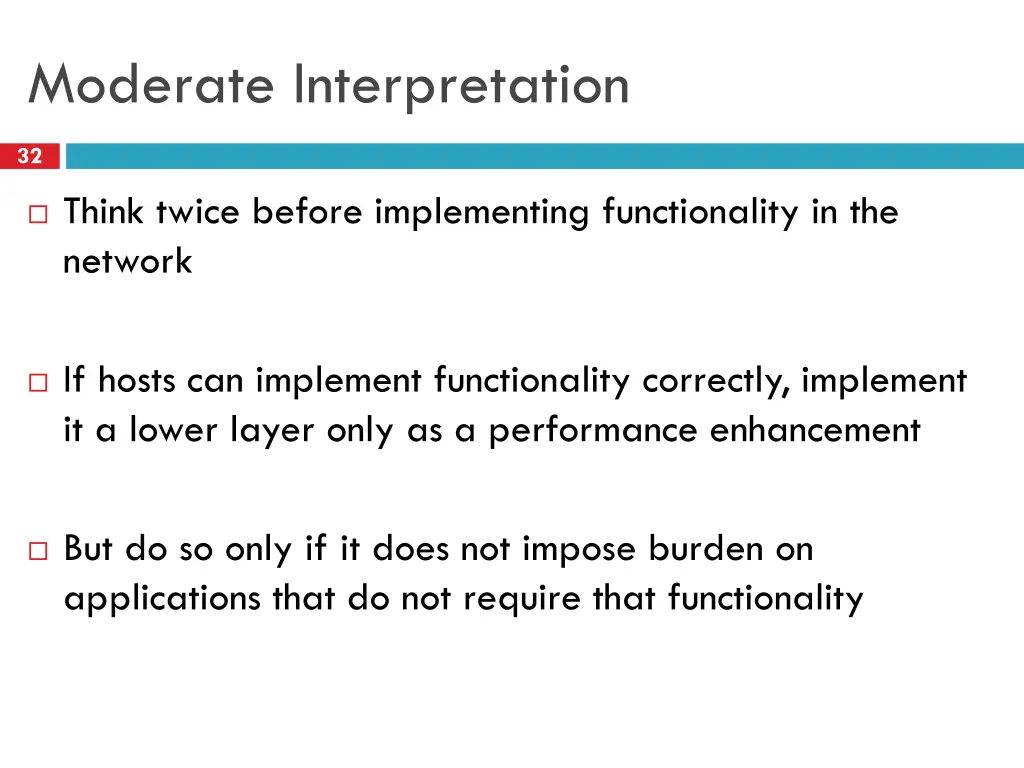 moderate interpretation