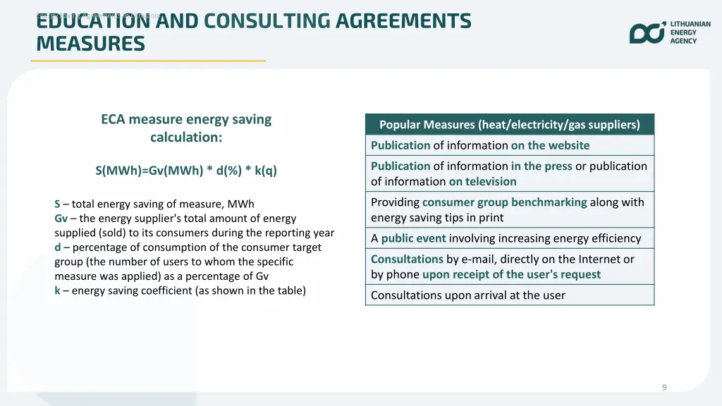 education and consulting agreements measures