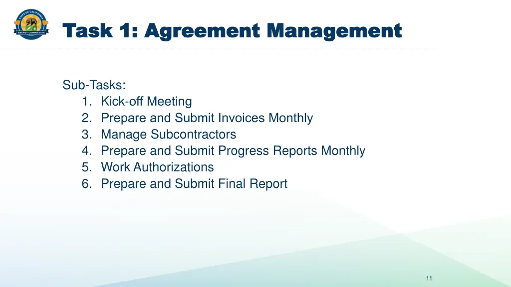 task 1 agreement management task 1 agreement