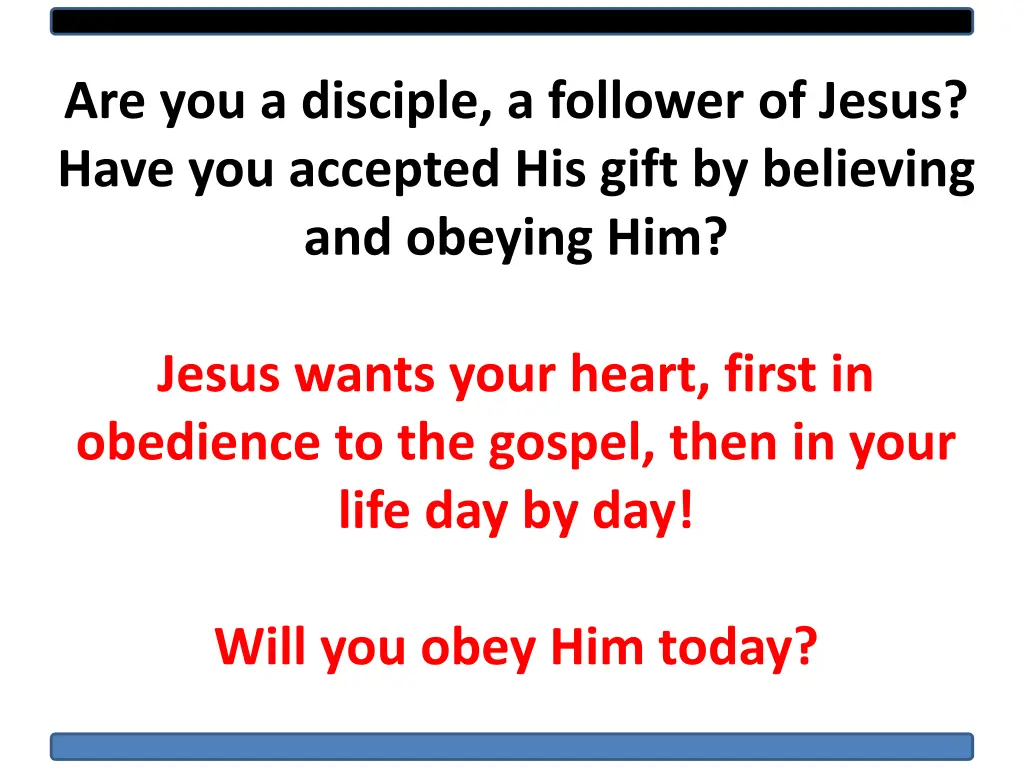 are you a disciple a follower of jesus have