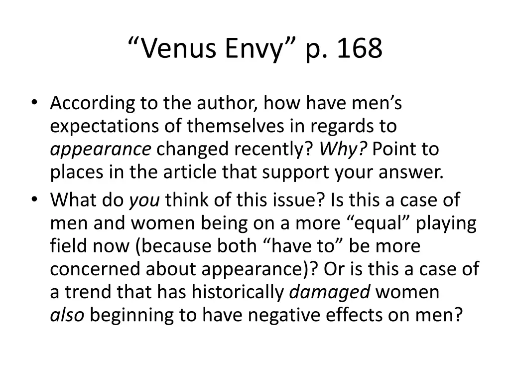 venus envy p 168