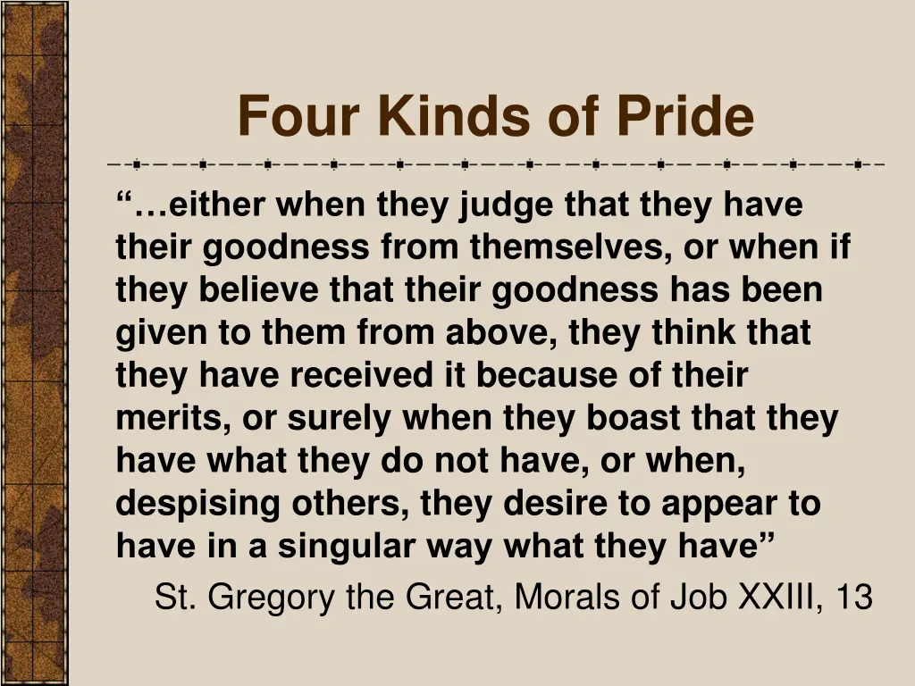 four kinds of pride