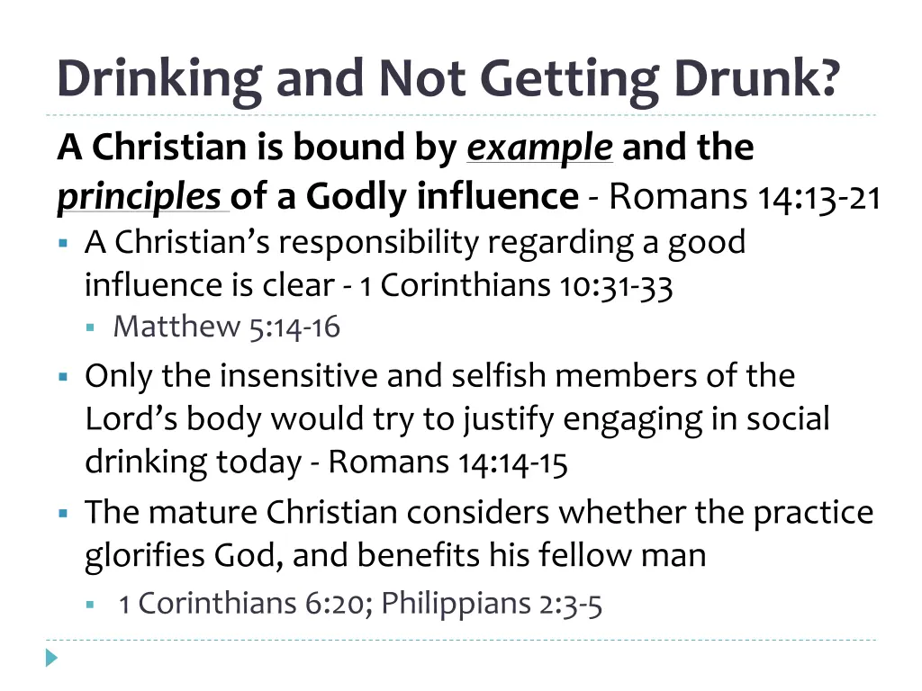 drinking and not getting drunk a christian 1
