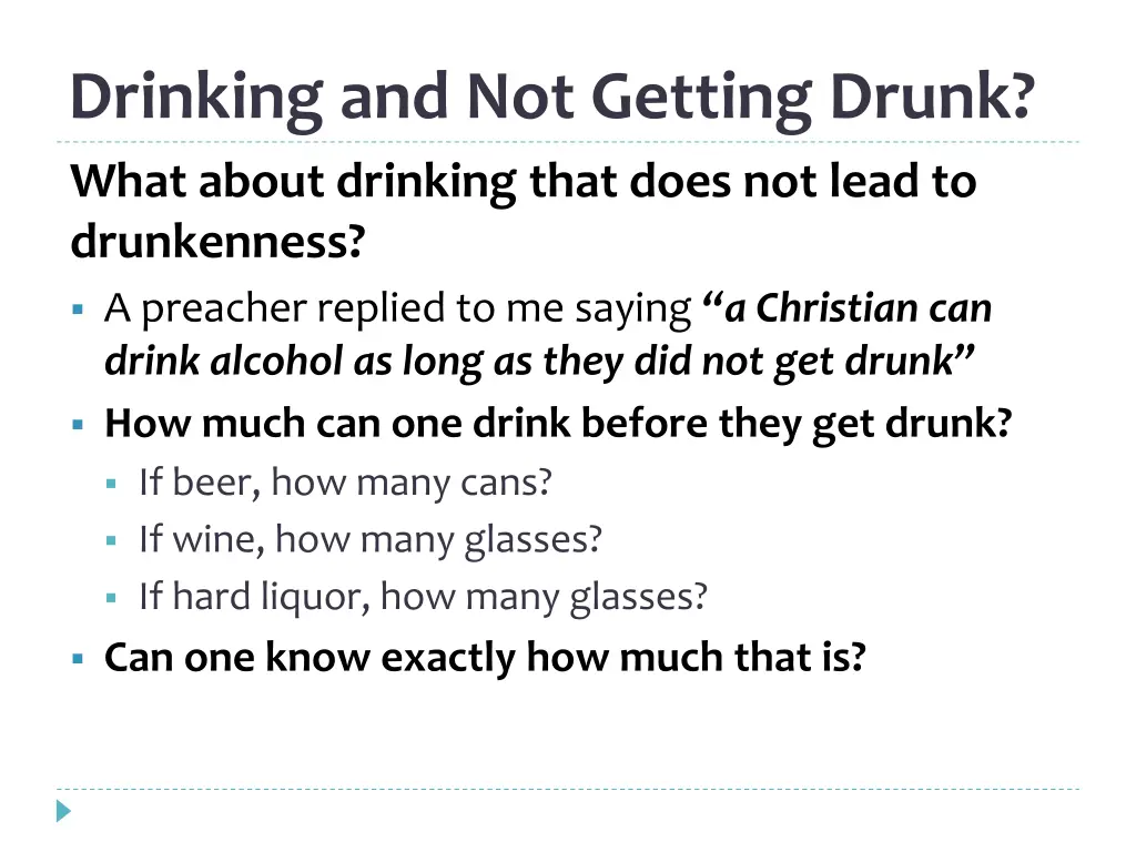 drinking and not getting drunk what about