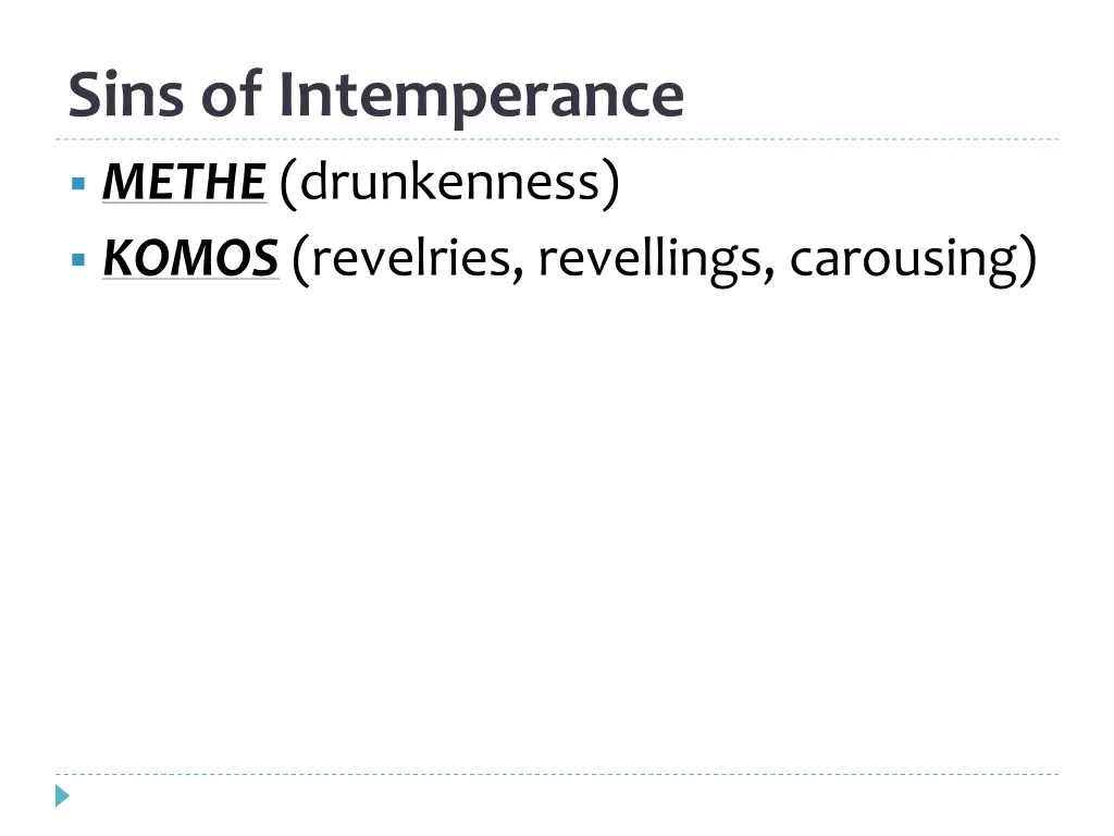 sins of intemperance