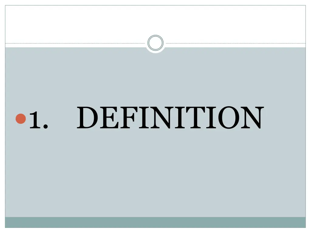 1 definition