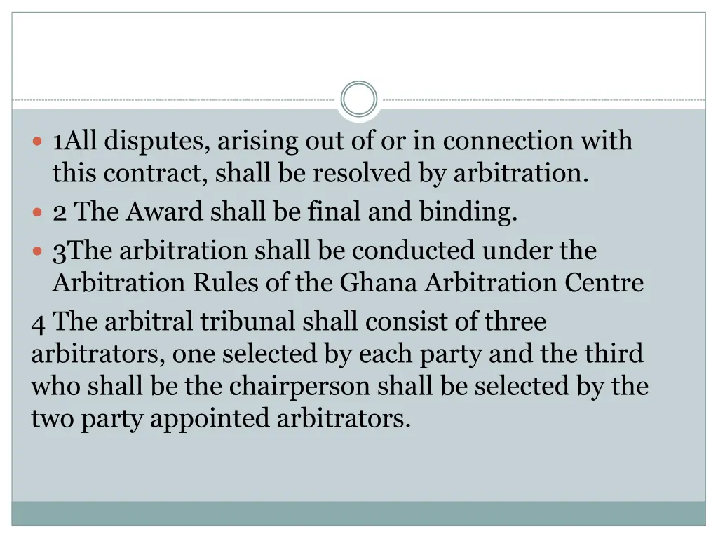 1all disputes arising out of or in connection