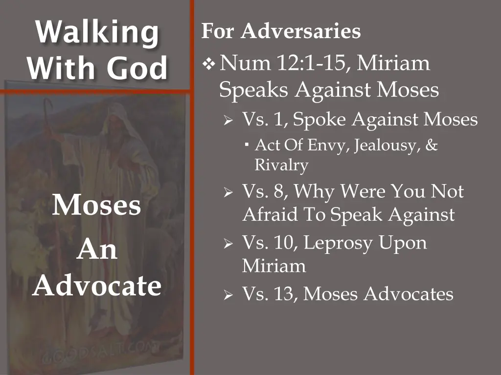 walking with god 2