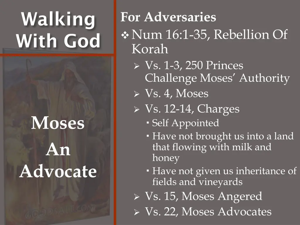 walking with god 3