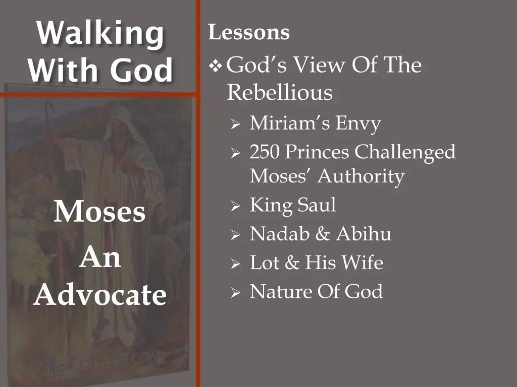 walking with god 5
