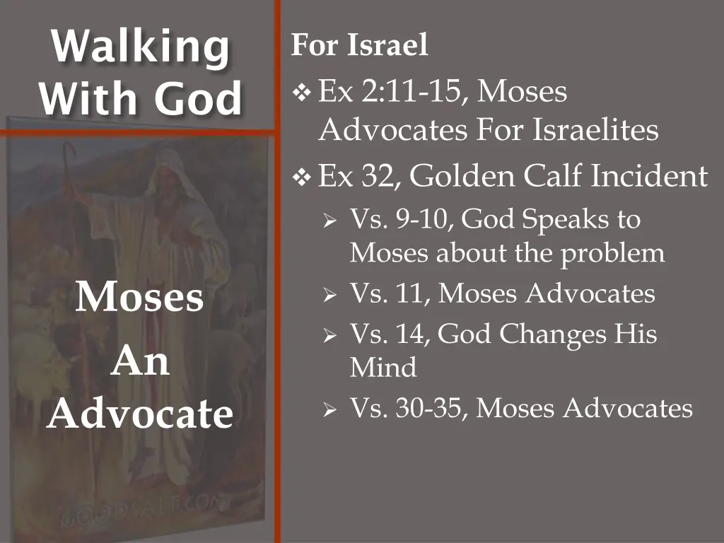 walking with god