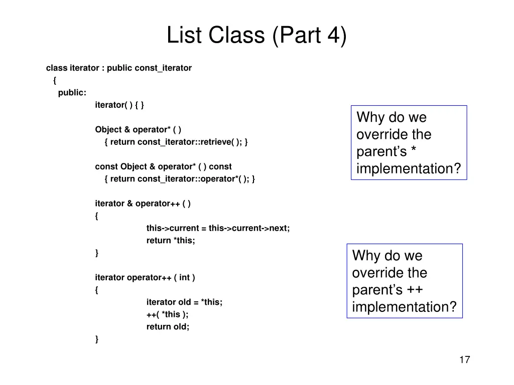list class part 4