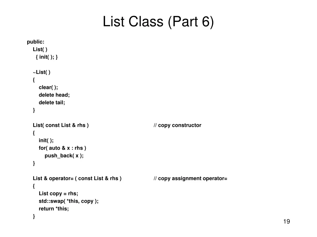list class part 6