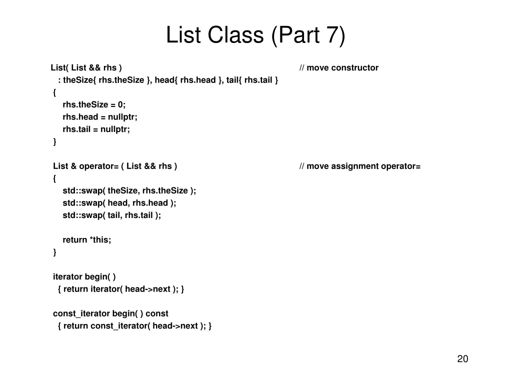list class part 7
