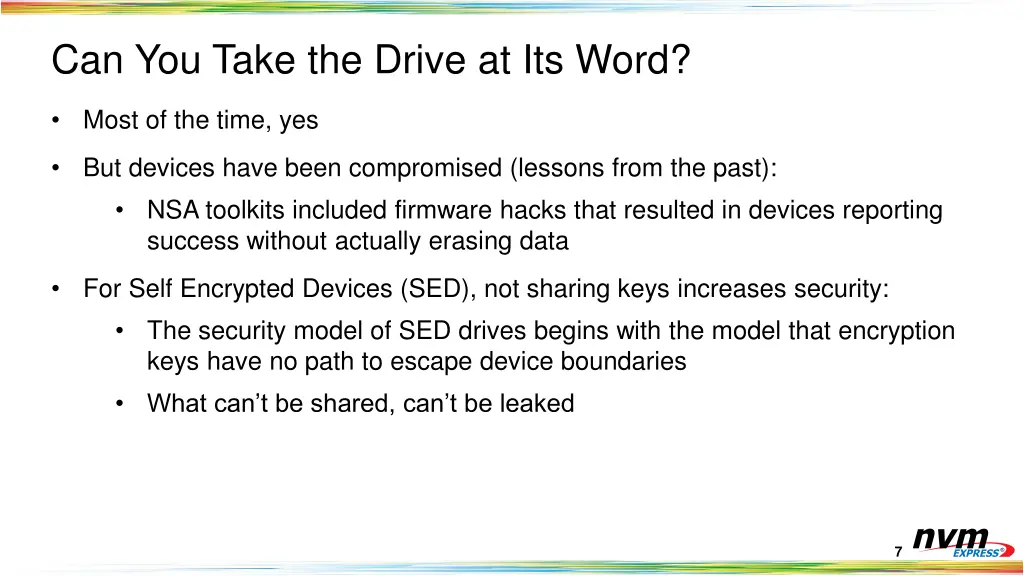 can you take the drive at its word