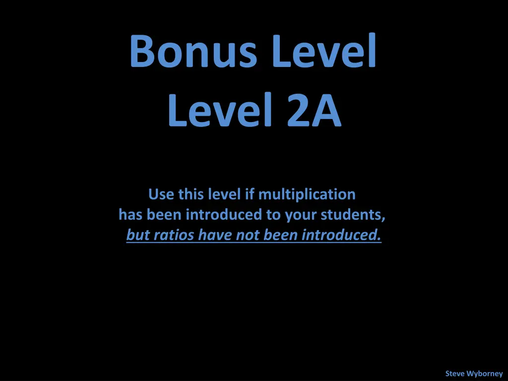 bonus level