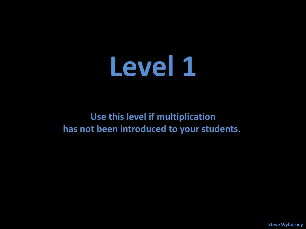 level 1