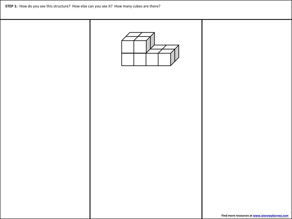 step 1 how do you see this structure how else 1