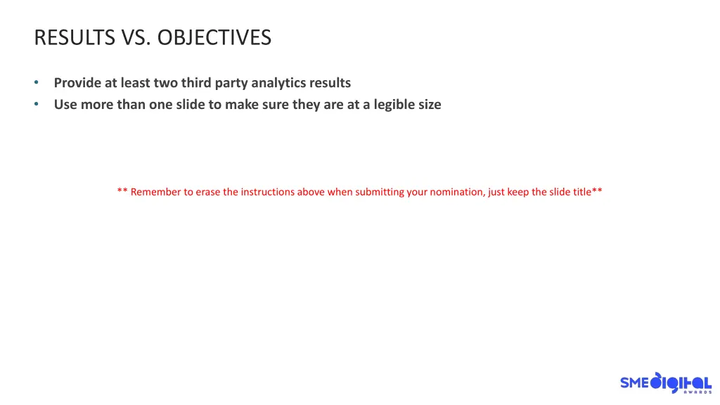 results vs objectives 1