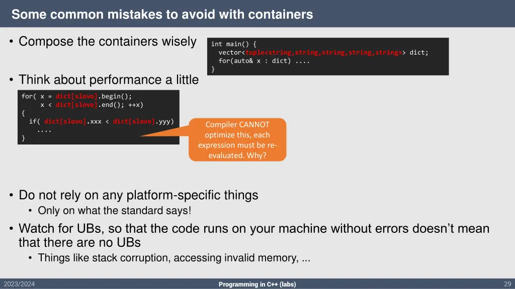 some common mistakes to avoid with containers