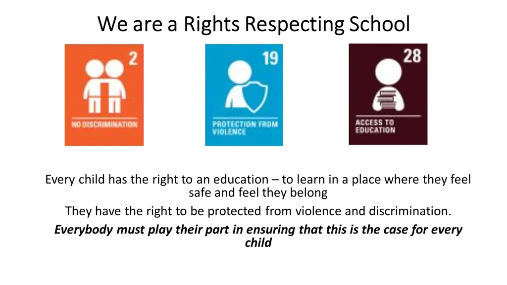 we are a rights respecting school we are a rights