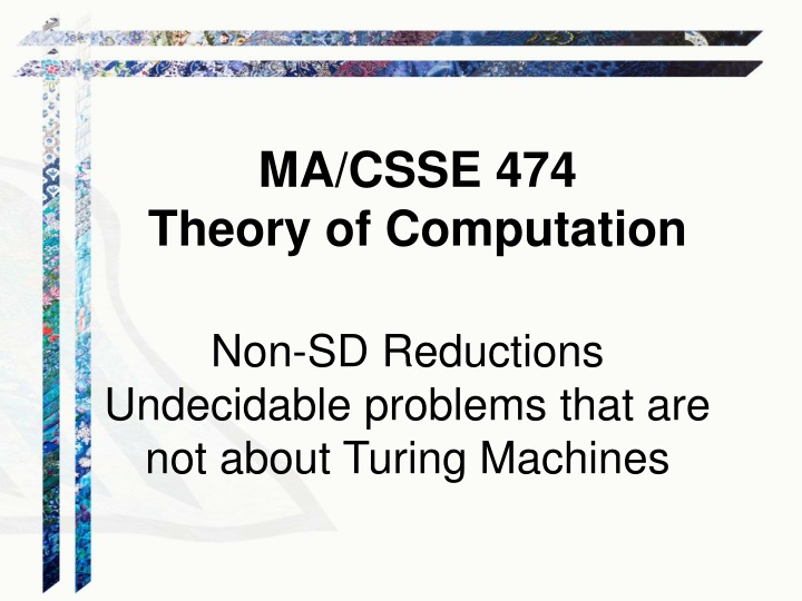 ma csse 474 theory of computation