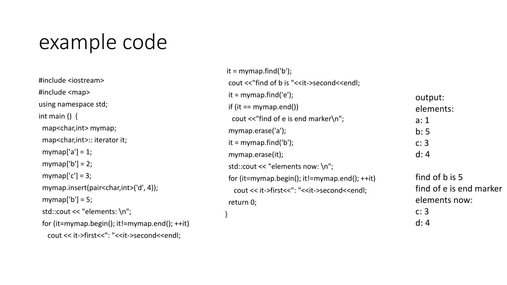 example code