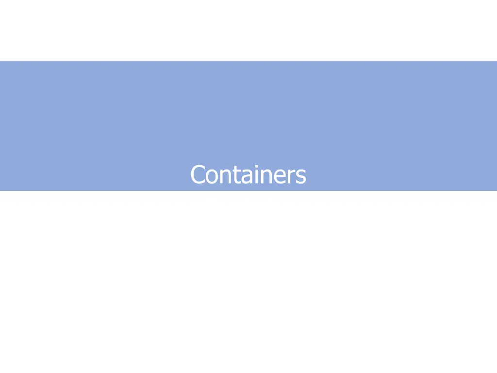 containers