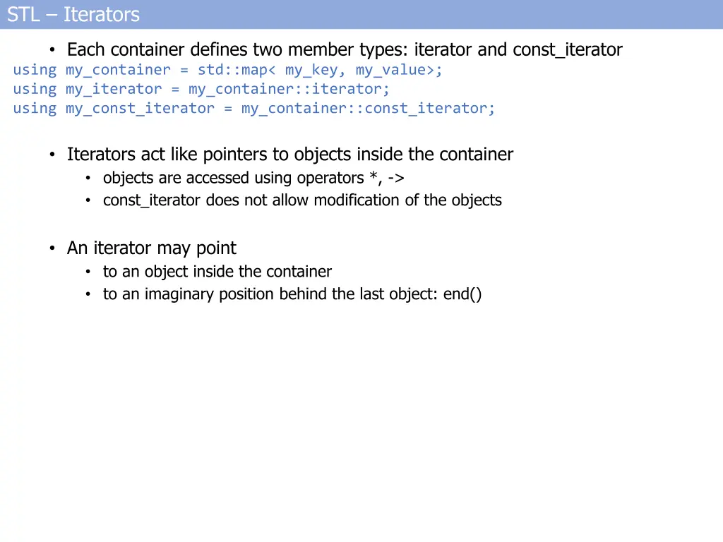 stl iterators