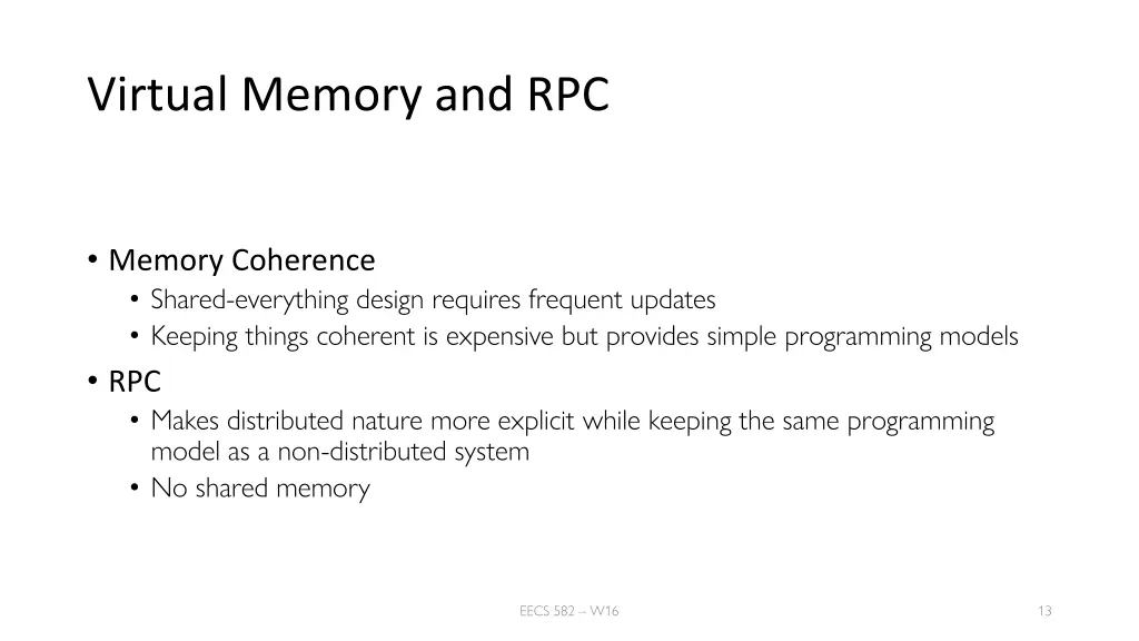 virtual memory and rpc 1