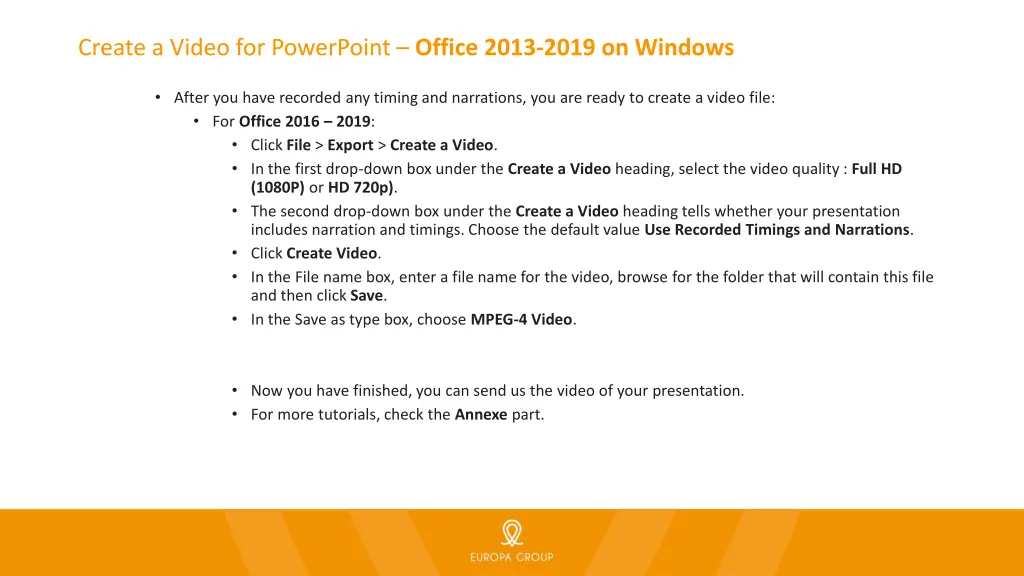 create a video for powerpoint office 2013 2019 1