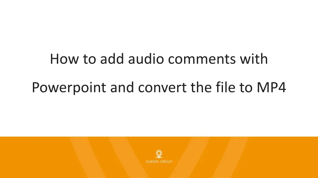 how to add audio comments with