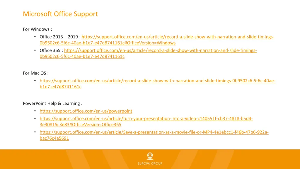 microsoft office support