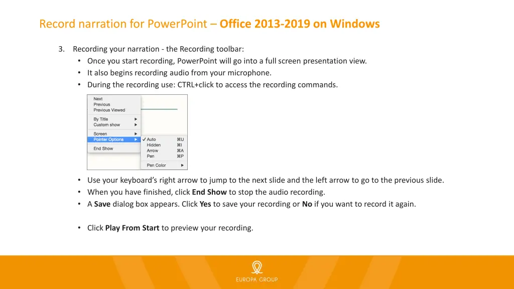 record narration for powerpoint office 2013 2019 3