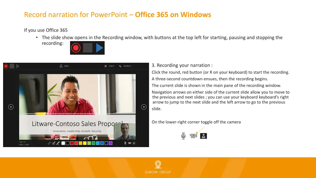 record narration for powerpoint office