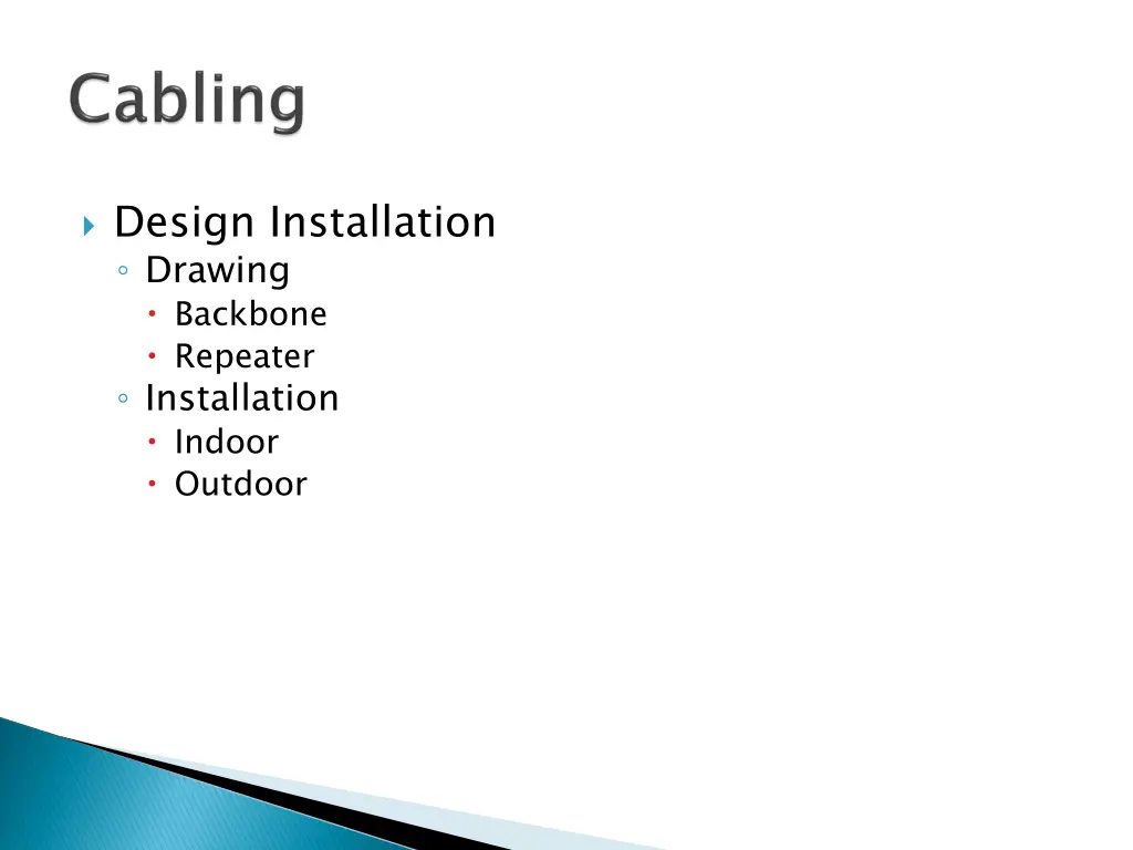 design installation drawing backbone repeater