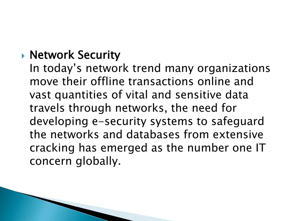 network security in today s network trend many