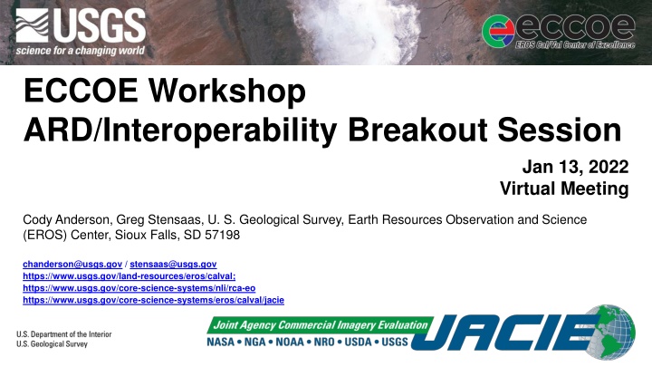 eccoe workshop ard interoperability breakout