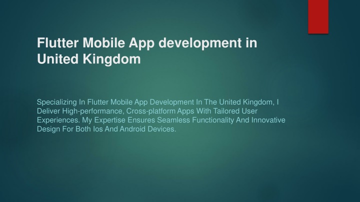 flutter mobile app development in united kingdom