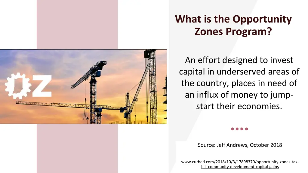 what is the opportunity zones program