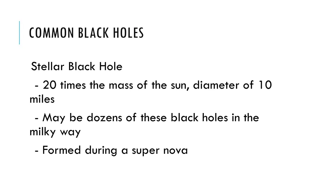 common black holes 1