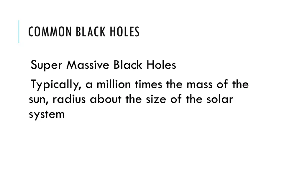 common black holes 2