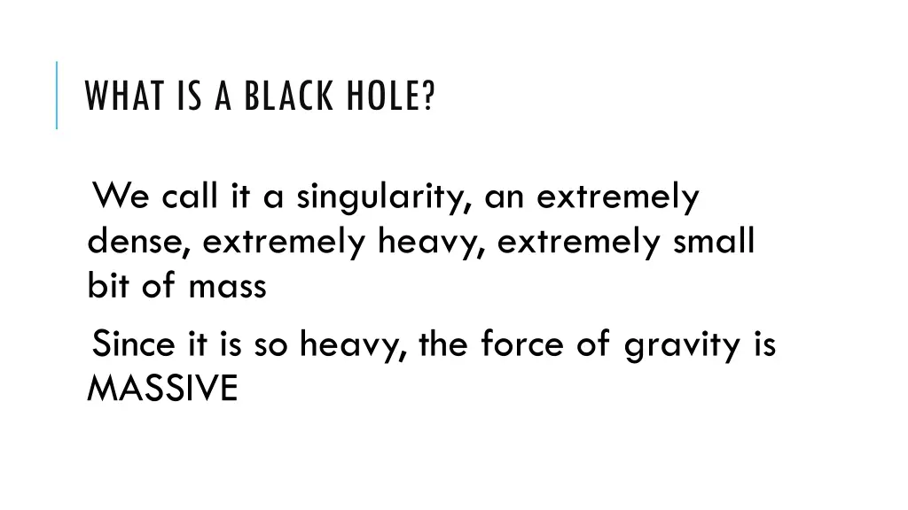 what is a black hole