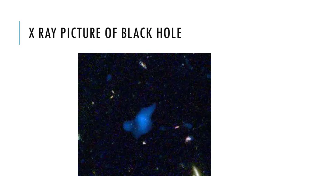 x ray picture of black hole