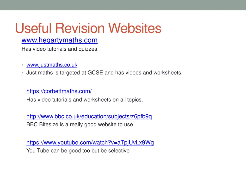 useful revision websites www hegartymaths