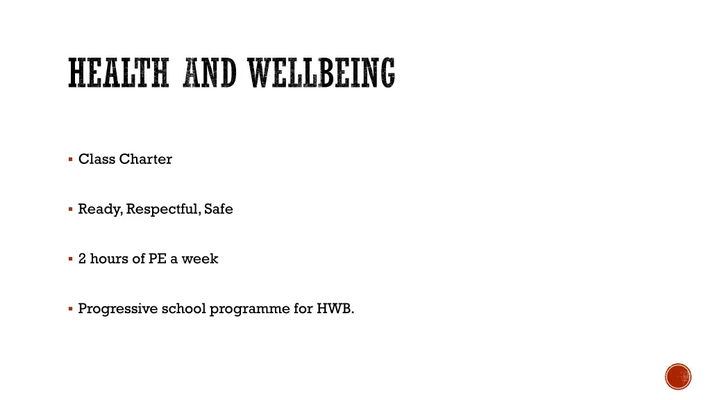 health and wellbeing