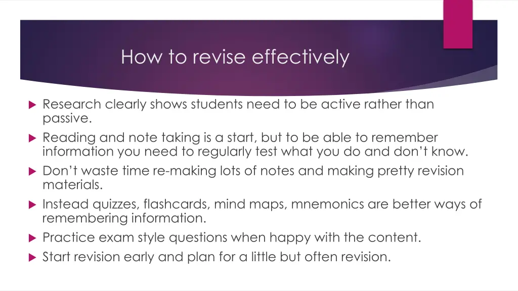 how to revise effectively