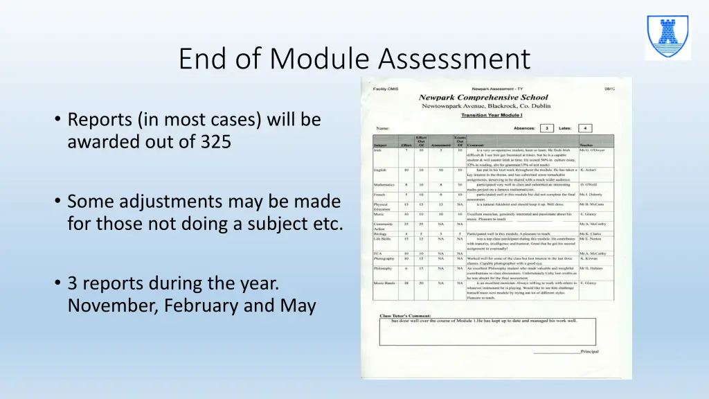 end of module assessment 1