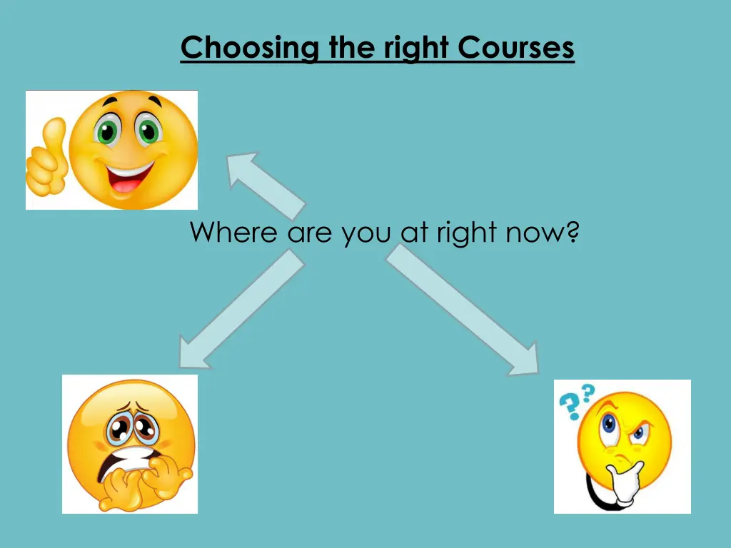 choosing the right courses