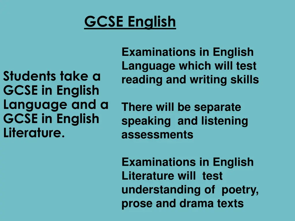 gcse english